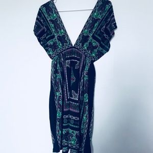 Beautiful Multicolored V-Cut Dress